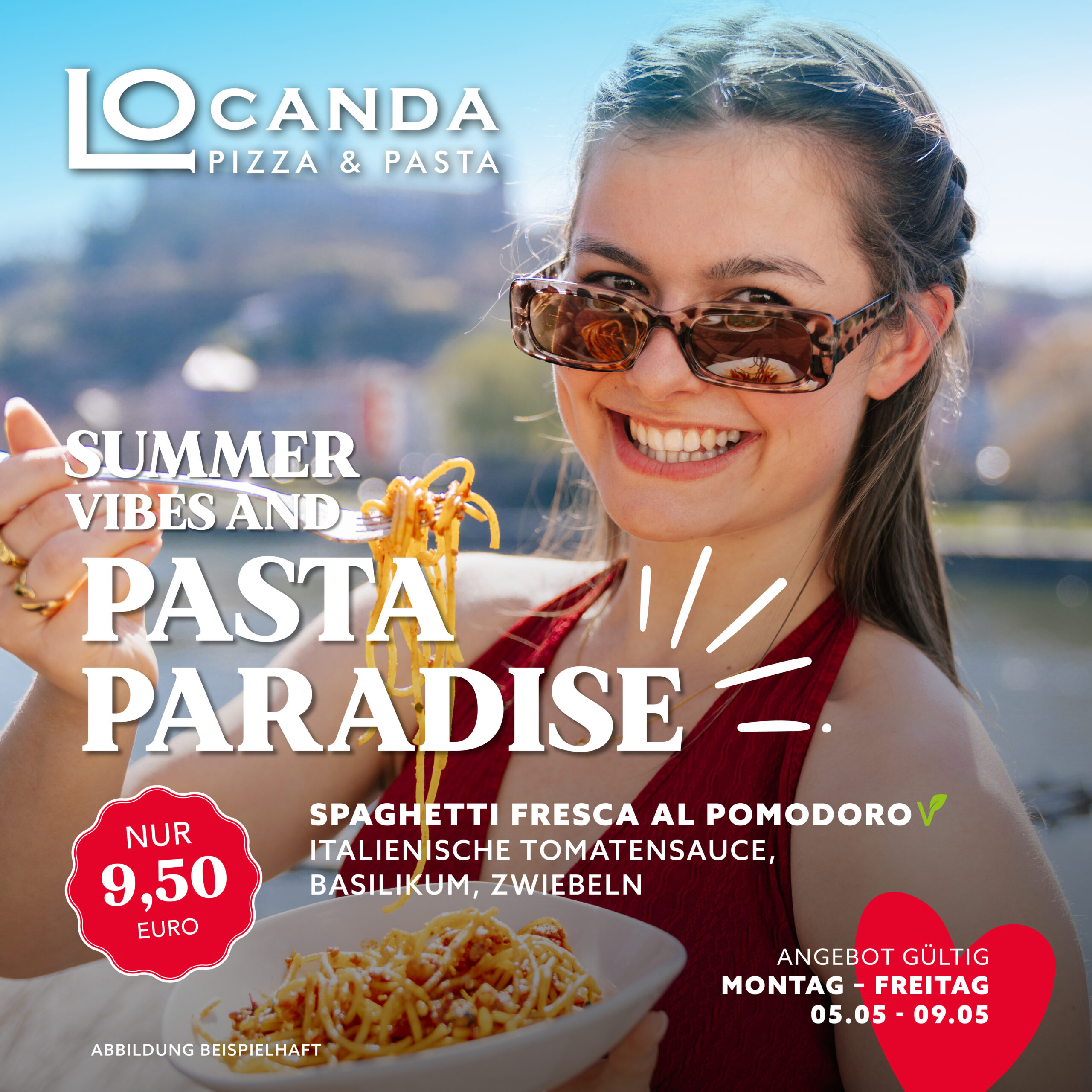 Spaghetti Fresca al Pomodoro
Italienische Tomatensauce mit Basilikum & Zwiebeln – einfach, frisch, klassisch.